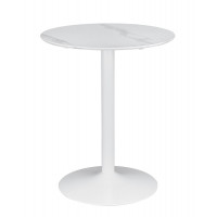 Coaster Furniture 193068 Arkell Round Pedestal Counter Height Table White